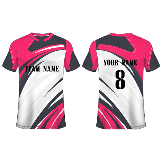 NEXT PRINT Customised Sublimation All Over Printed T-Shirt Unisex Football Sports Jersey Player Name, Player Number,Team Name And Logo. 1739962703