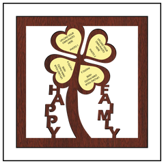 Next Print Customised Happy Family Wall Frame.