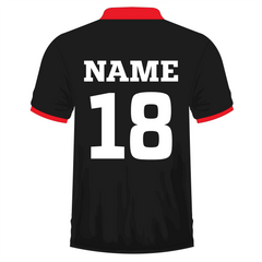 Custom cricket jerseys red black 119948000