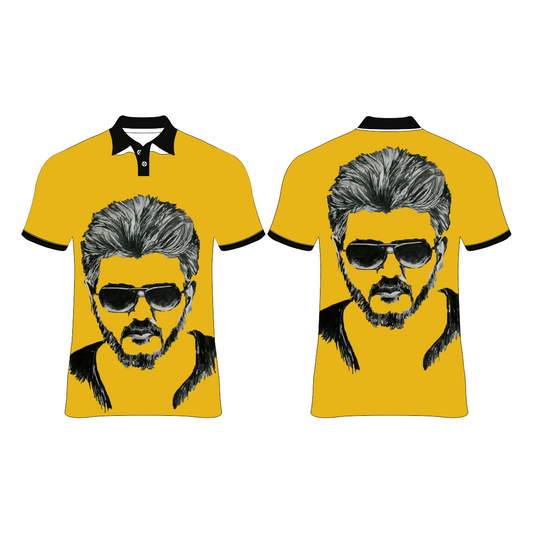 Next Print Ajith Kumar Photo Printed T-Shirt.