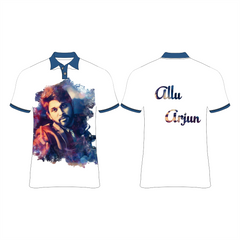 Next Print Allu Arjun Photo Printed T-Shirt.