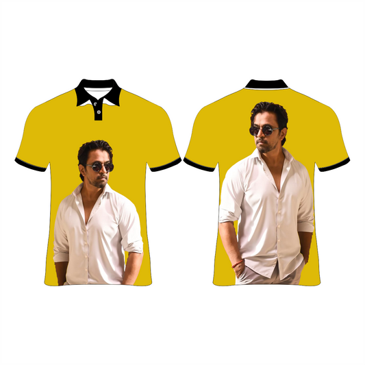 Next Print Arjun Sarja Photo Printed T-Shirt.