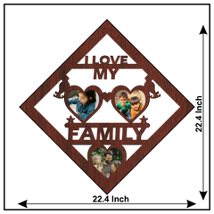Next Print Customised I Love My Family Wall Frame.