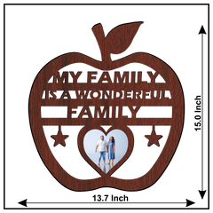 My Family Is A Wonderful Family Wall Frame