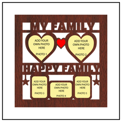 My Family Happy Family Wall Frame