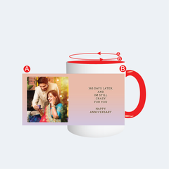 Customised Red Color Mug