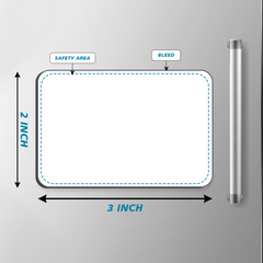 Customised Acrylic Fridge Magnet 2 x 3 Inches Set Of 4