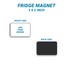 Customised Acrylic Fridge Magnet 2 x 3 Inches Set Of 4