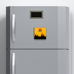 Customised Acrylic Fridge Magnet 3 x 3 Inches Set Of 4