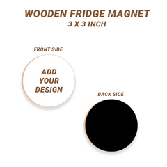 Wooden Fridge Magnet Set Of 4