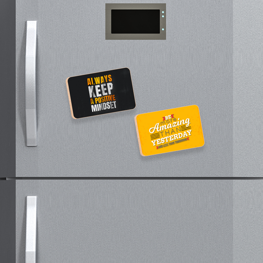 Wooden Fridge Magnet Set Of 4