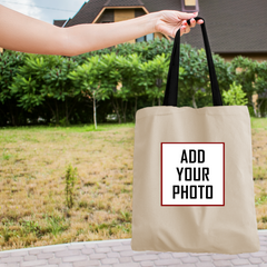 customised Photo Printed Tote Bag Size : 12 x 15 Inches
