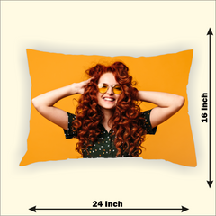 All Over Printed Rectangle Shape Cushion Cover With Filler