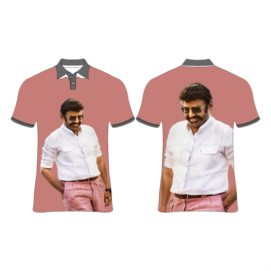 Next Print Nadamuri Balakrishna Photo Printed T-Shirt.