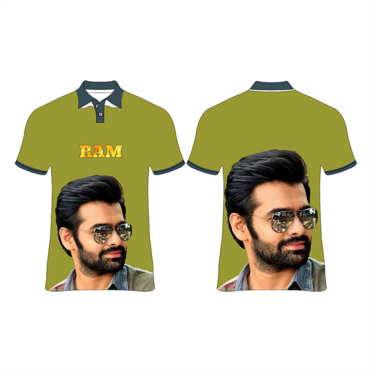 RAM POTHINENI  PRINTED T-SHIRTS