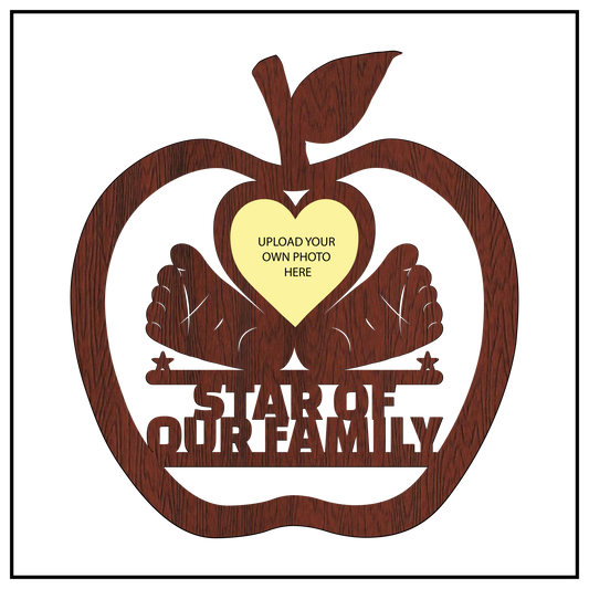 Star Of Our Family Wall Frame