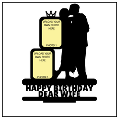 HAPPY BIRTHDAY DEAR WIFE STAND FRAME