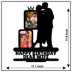 HAPPY BIRTHDAY DEAR WIFE STAND FRAME