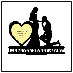 I LOVE YOU SWEET HEART SINGLE IMAGE STAND FRAME 132