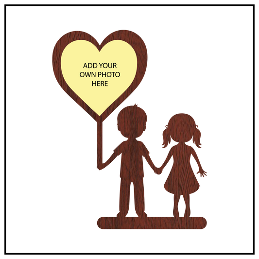 A SINGLE HEART SHAPE WALLFRAME