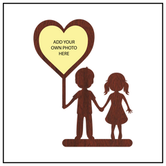 A SINGLE HEART SHAPE WALLFRAME