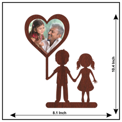 A SINGLE HEART SHAPE WALLFRAME