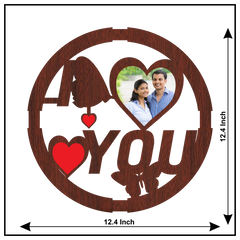 A CIRCLE SHAPED LOVE WALLFRAME