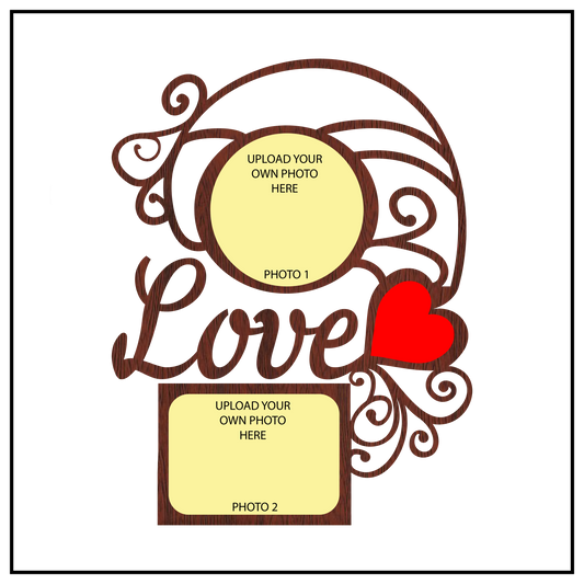 A BEAUTIFUL DOUBLE IMAGE WALLFRAME