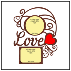 A BEAUTIFUL DOUBLE IMAGE WALLFRAME