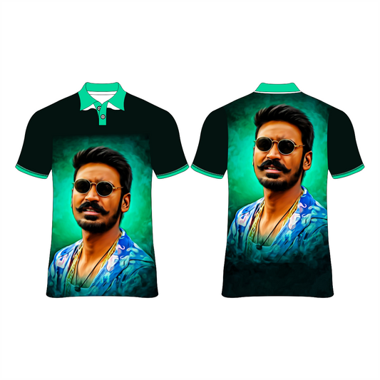 Next Print Dhanush Photo Printed T-Shirt.