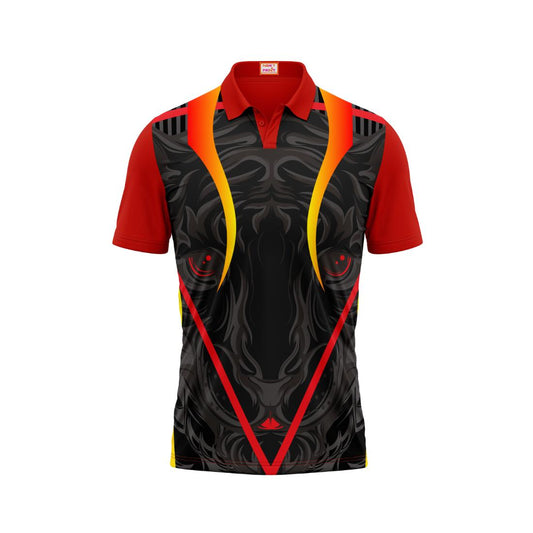 Next Print Customized Polo Neck Red Jersey NPTS03