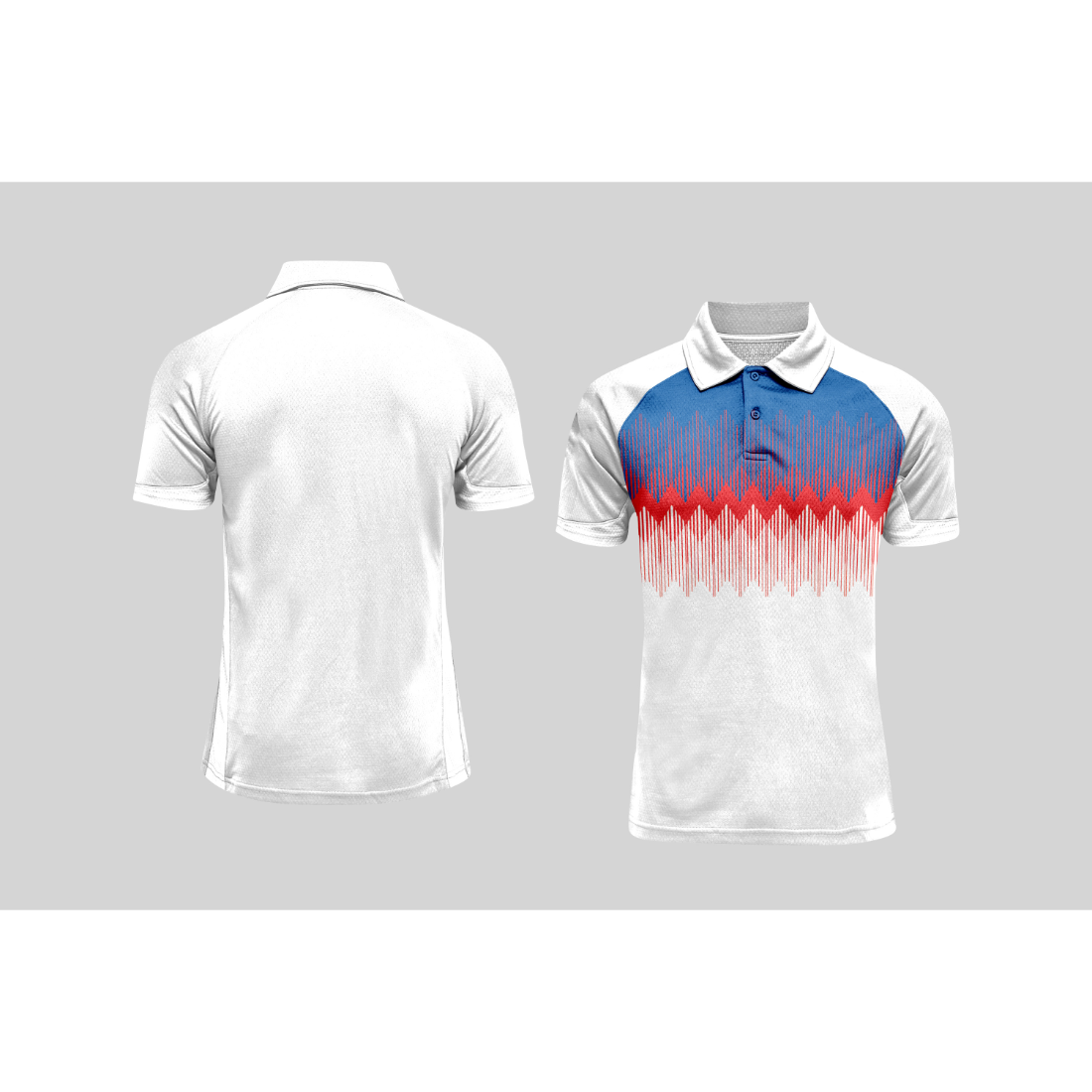 Next Print Cricket Polo Half White Customized Jersey NPCWH00A101