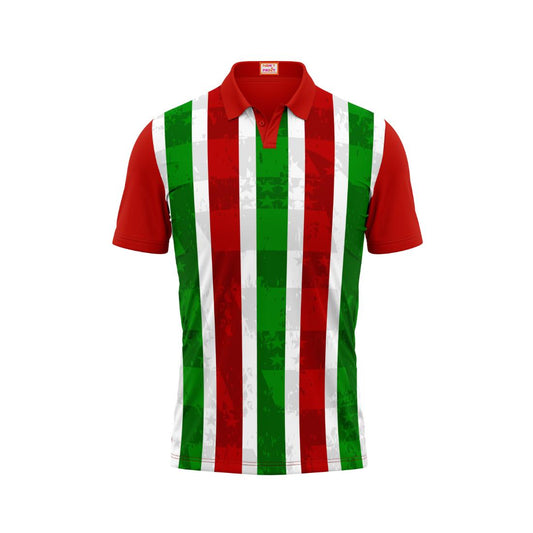 Next Print Customized Polo Neck Red Jersey NPTS04
