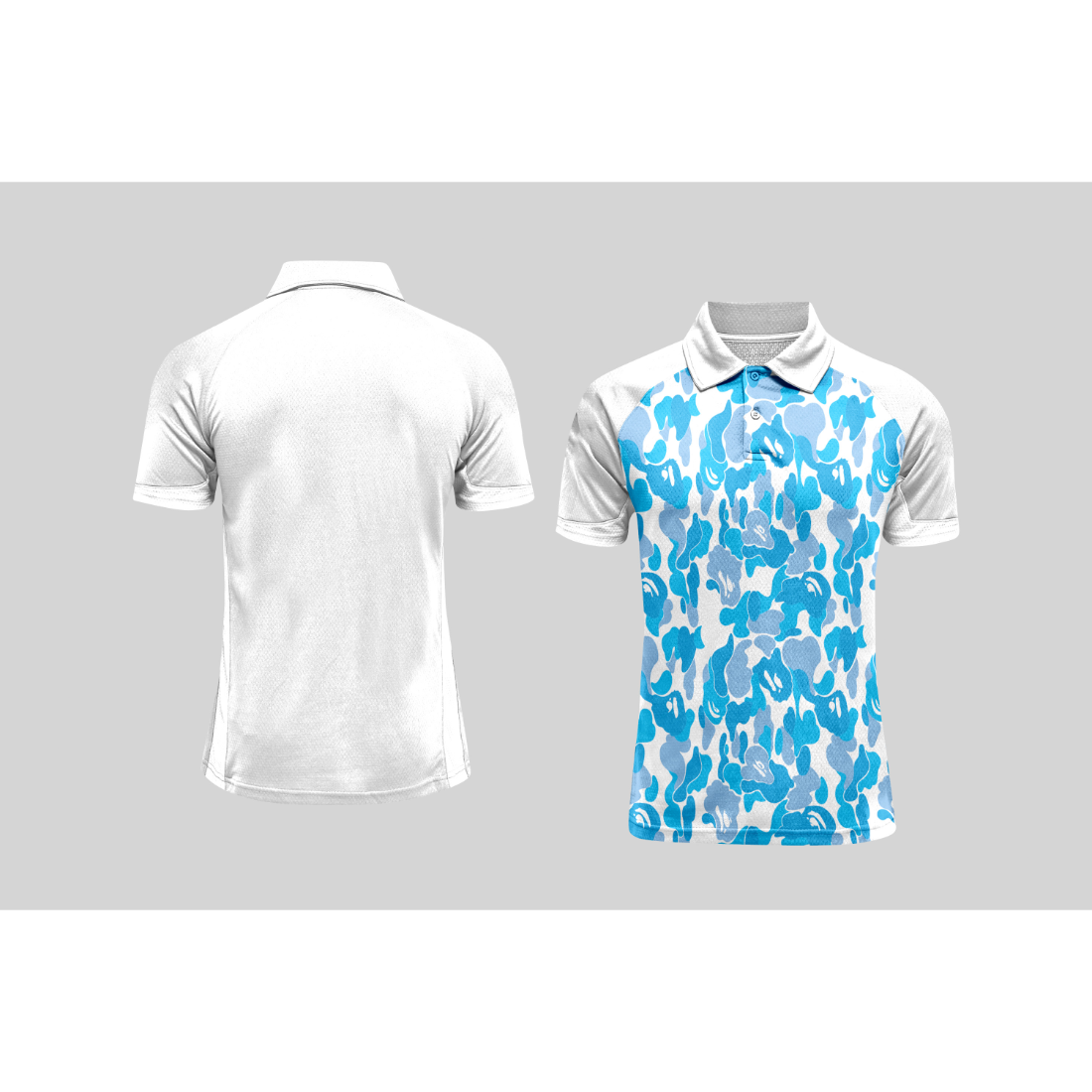 Next Print Cricket Polo Half White Customized Jersey NPCWH00A102