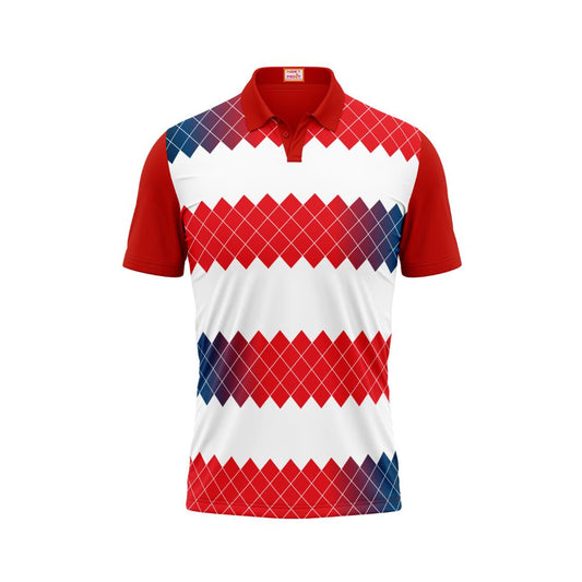 Next Print Customized Polo Neck Red Jersey NPTS05