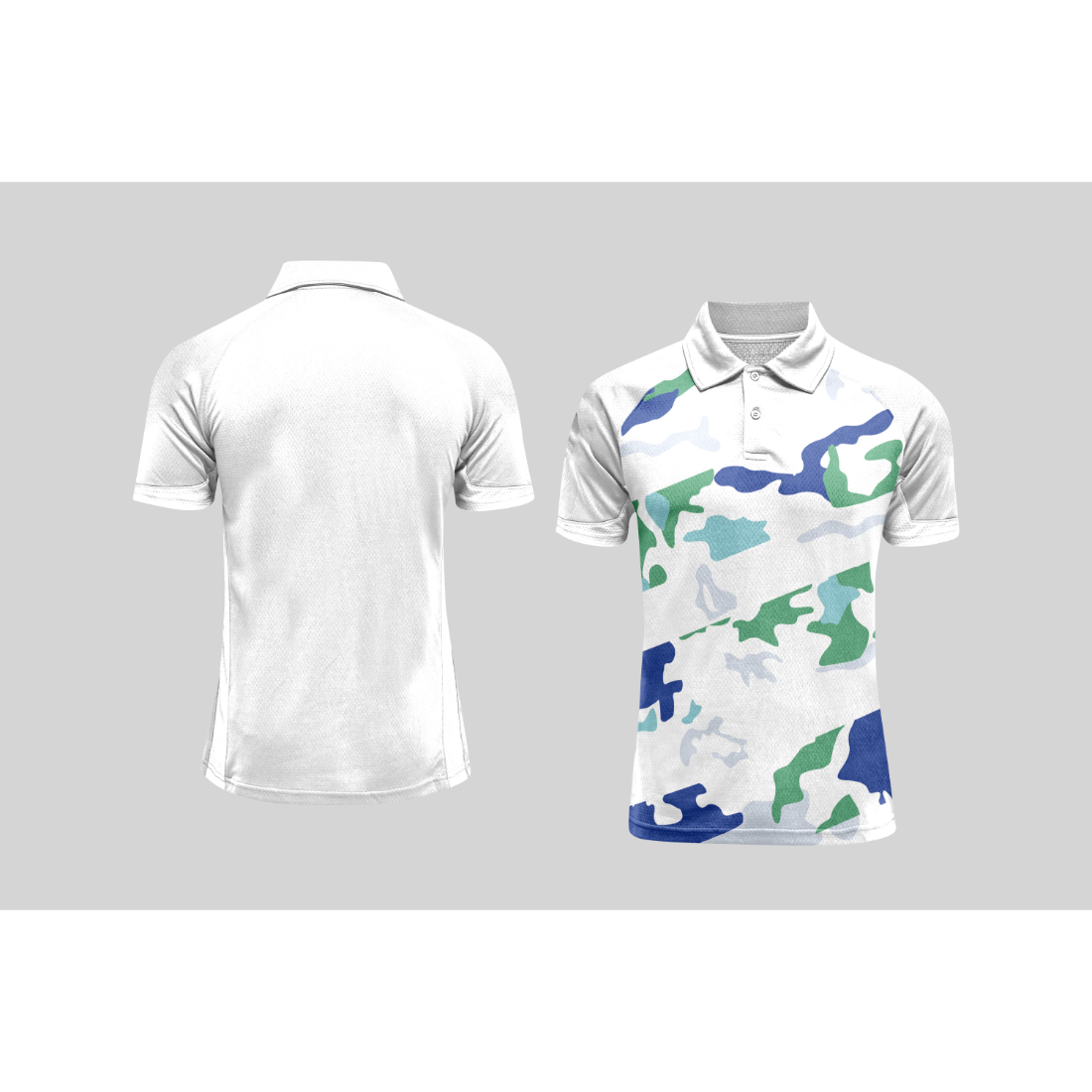 Next Print Cricket Polo Half White Customized Jersey NPCWH00A103