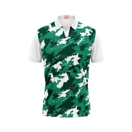 Next Print Customized Polo Neck White Jersey NPTS05