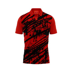 Red Polo Neck Half Sleeve T Shirt NextprintrC1124