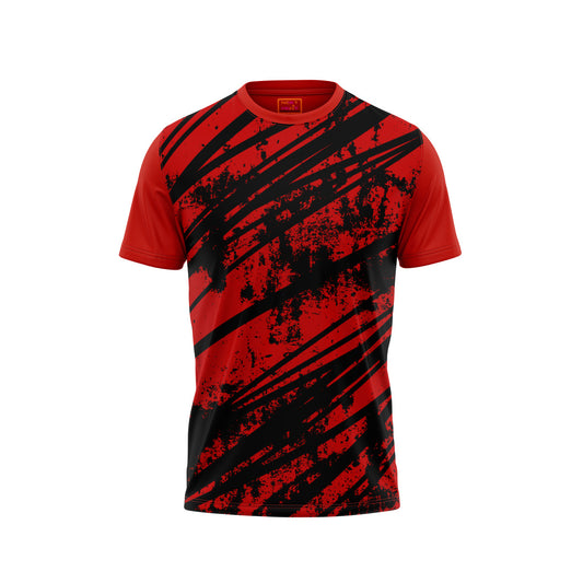Red Round Neck Half Sleeve Tshirt NextprintrC1124