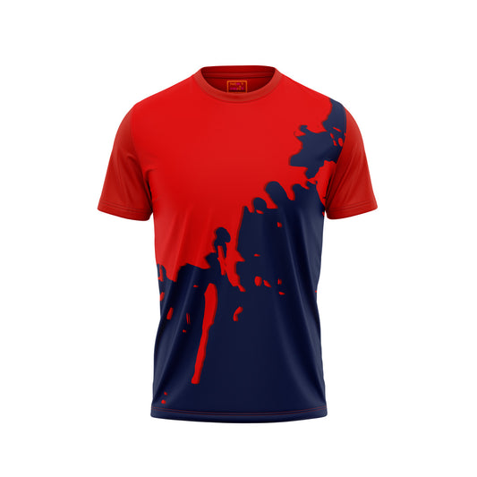 Red Round Neck Half Sleeve Tshirt NextprintrC1155
