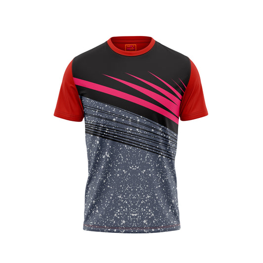 Red Round Neck Half Sleeve Tshirt NextprintrC1163