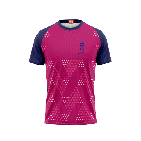 Next Print Ipl Rajasthan Royals Printed Round Neck Jersey