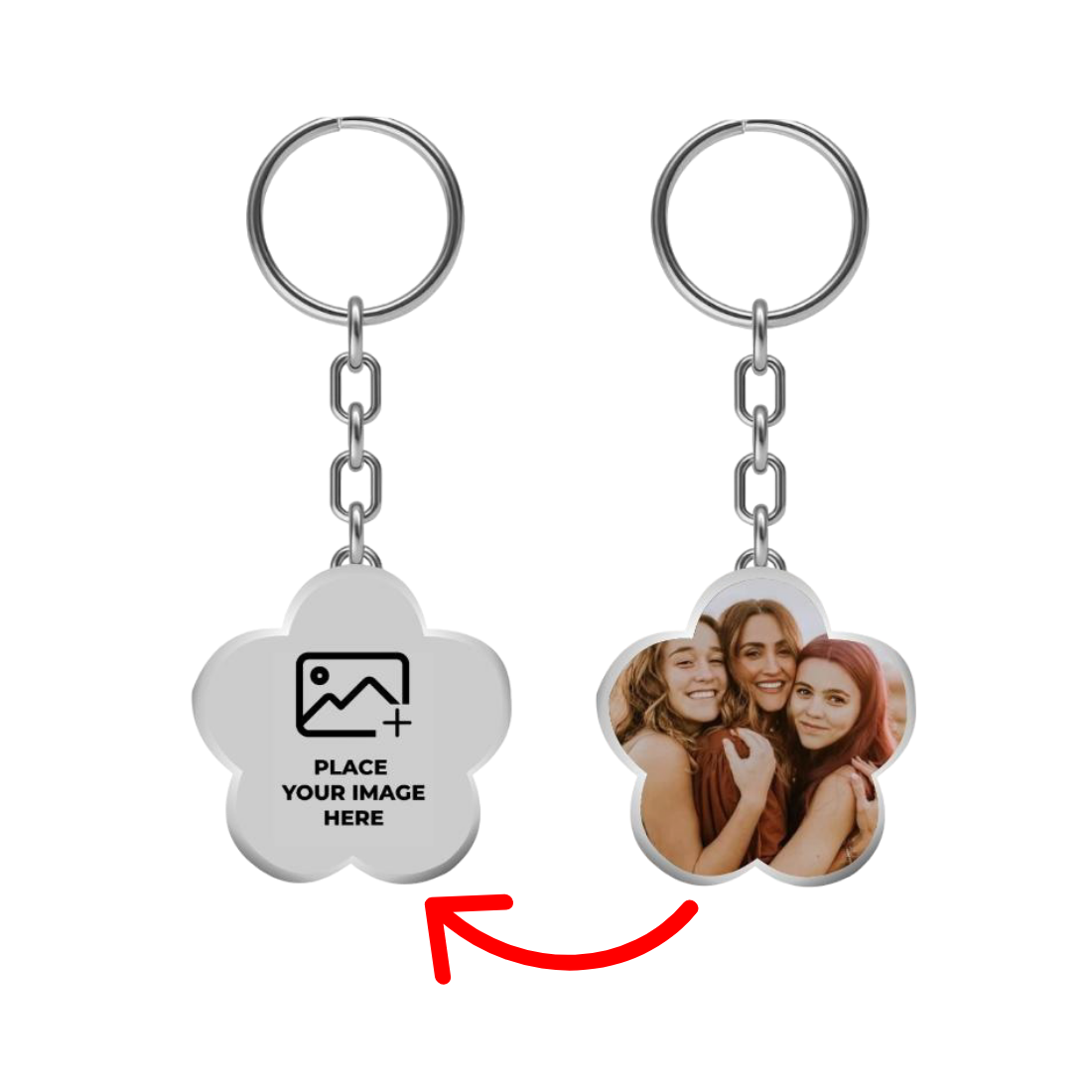 Next Print Custom Photo Printed  Key Chain.