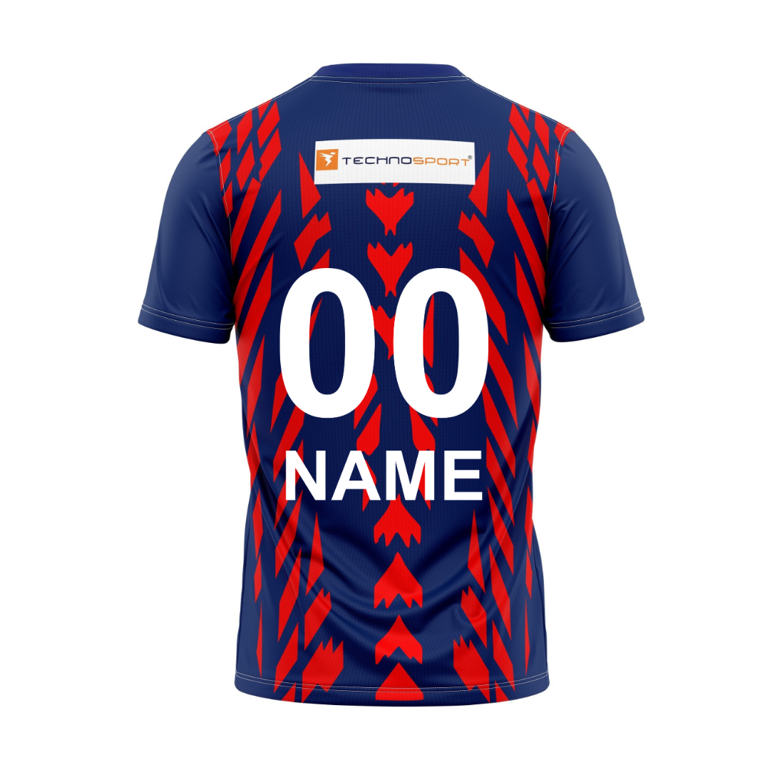 Next Print Customised Pro Kabaddi Dabang Delhi 2025 Jersey.