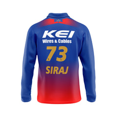 Mohammed Siraj RCB Full Sleeve Polo T Shirt RCBFSPT10