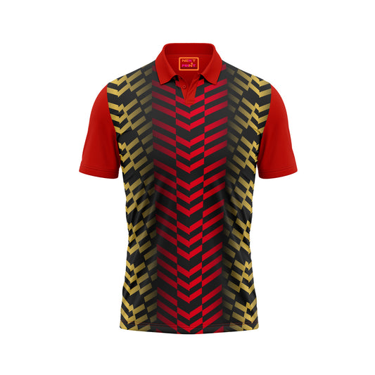Red Polo Neck Half Sleeve T Shirt NextprintrC1165