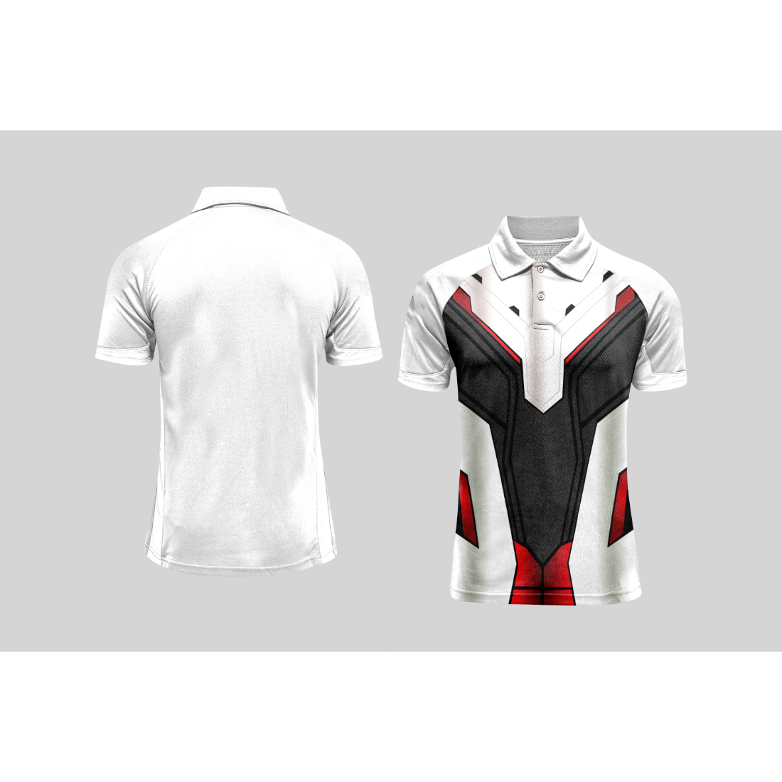 Next Print Cricket Polo Half White Customized Jersey NPCWH00A110