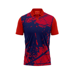 Red Polo Neck Half Sleeve T Shirt NextprintrC1180