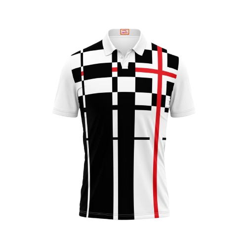 Next Print Customised Polo Neck White Jersey NPTS14