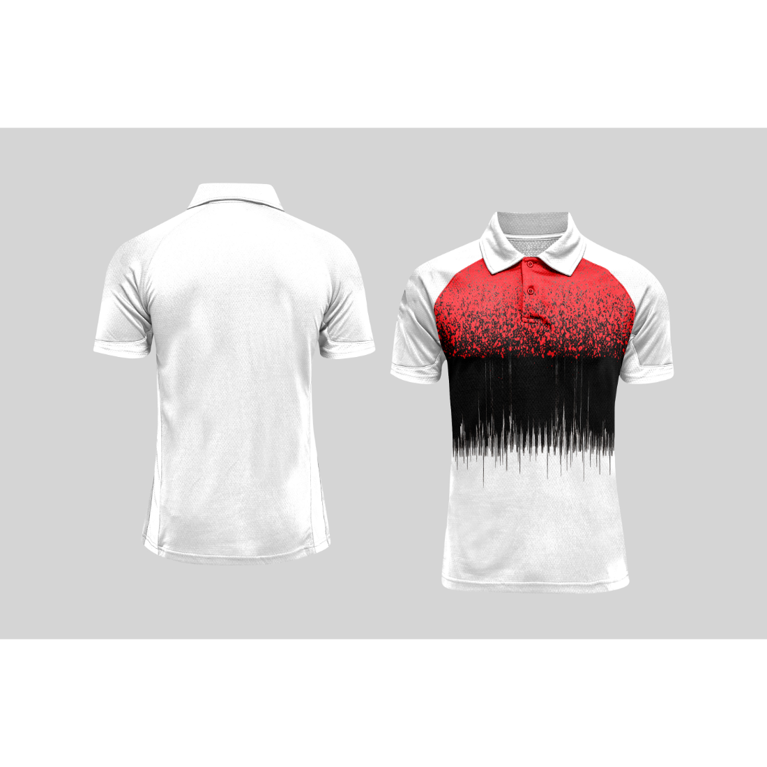 Next Print Cricket Polo Half White Customized Jersey NPCWH00A117